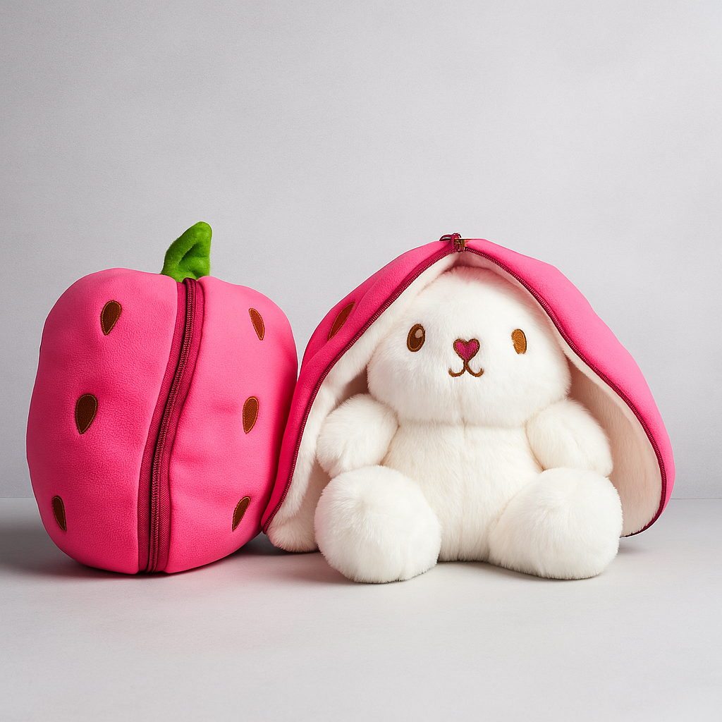 Love & Hugs Pack (Pink Teddy + Strawberry Bunny)