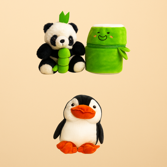 Cuddle Buddies Combo (Panda + Penguin)