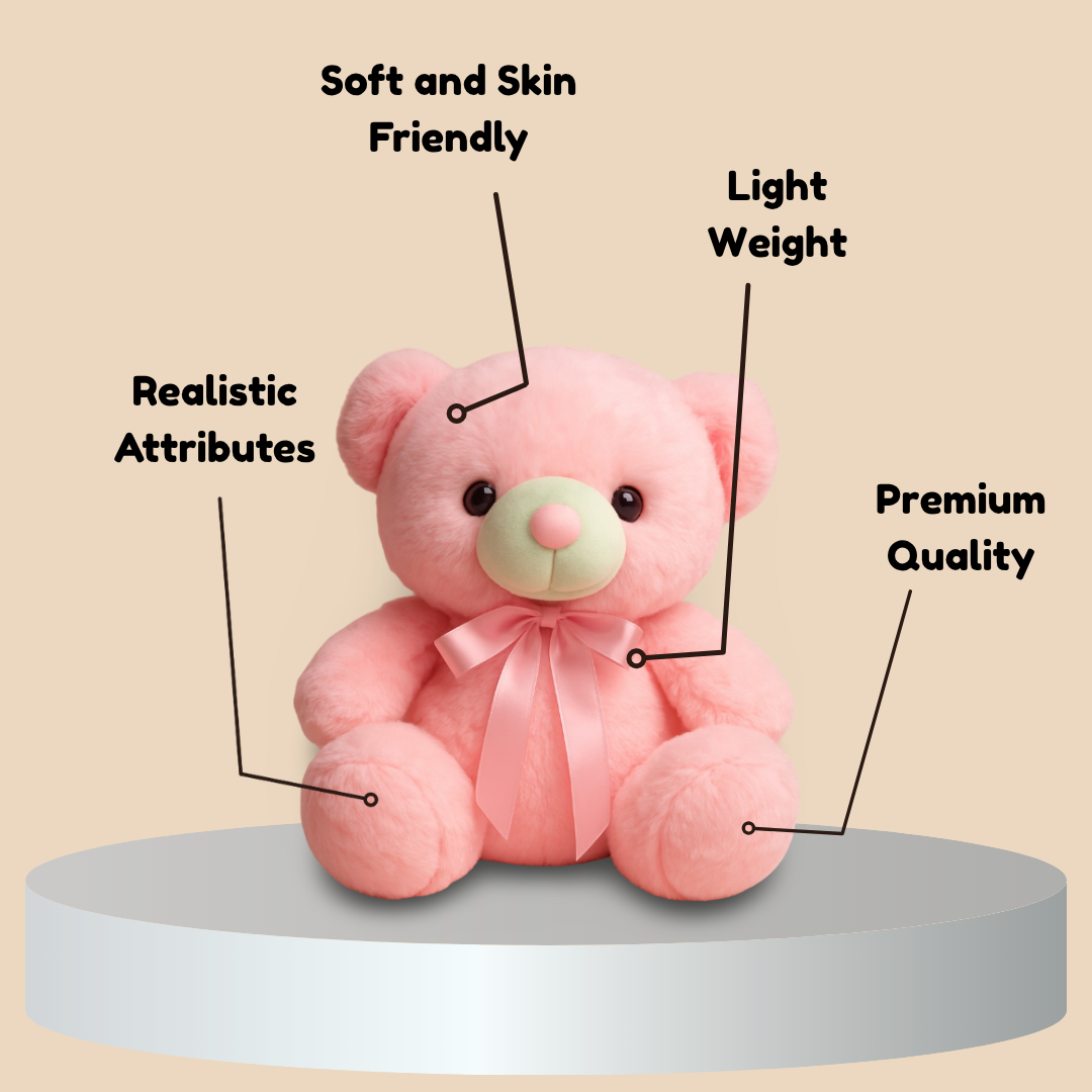 PeachBow - The Sweet Pink Teddy